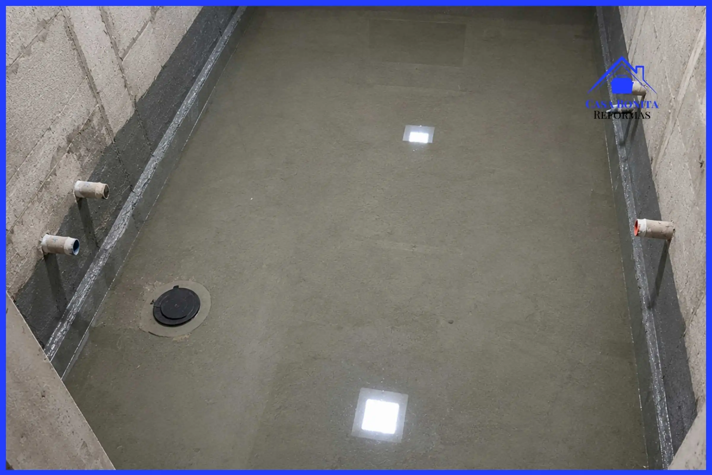Teste de Estanqueidade de 72 Horas em Banheiro de Apartamento em Salvador Teste de estanqueidade com lâmina d'água em banheiro de apartamento em Salvador após impermeabilização, com verificação do resultado conforme NBR 9575